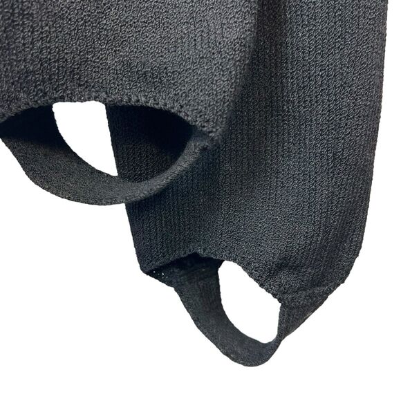 St. John Sportswear Vintage Black Santana Knit Stirrup Pants Sz 4 - Picture 6 of 12